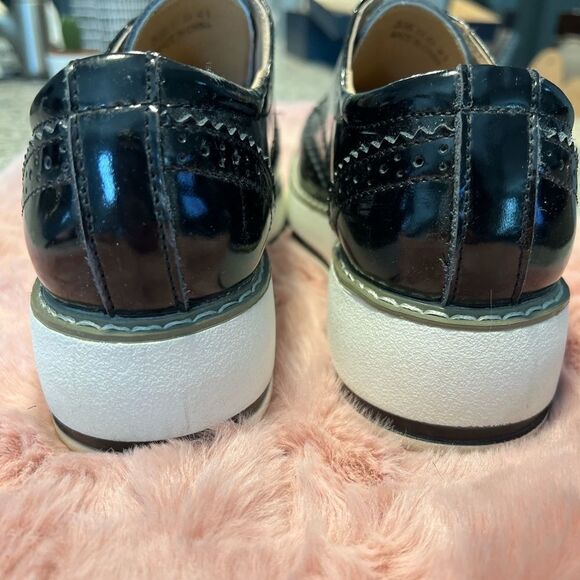 DADAWEN Platform Lace-Up Wingtips Square Toe Oxford. 9.5. - Picture 6 of 8